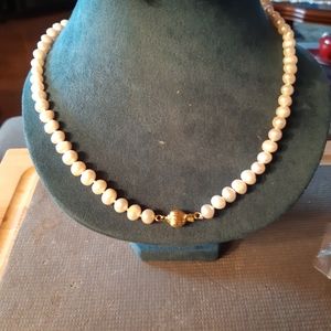 Vintage Pearl earrings and necklace set